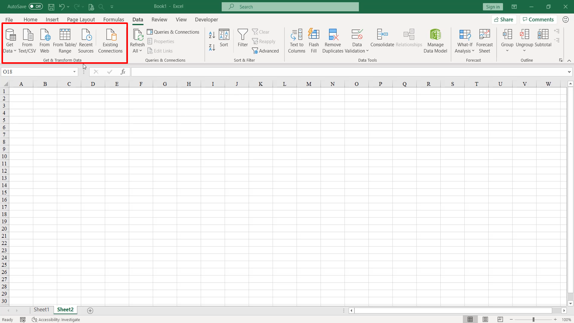 Tìm hiểu về thanh công cụ Excel: chức năng các thẻ trên thanh công cụ